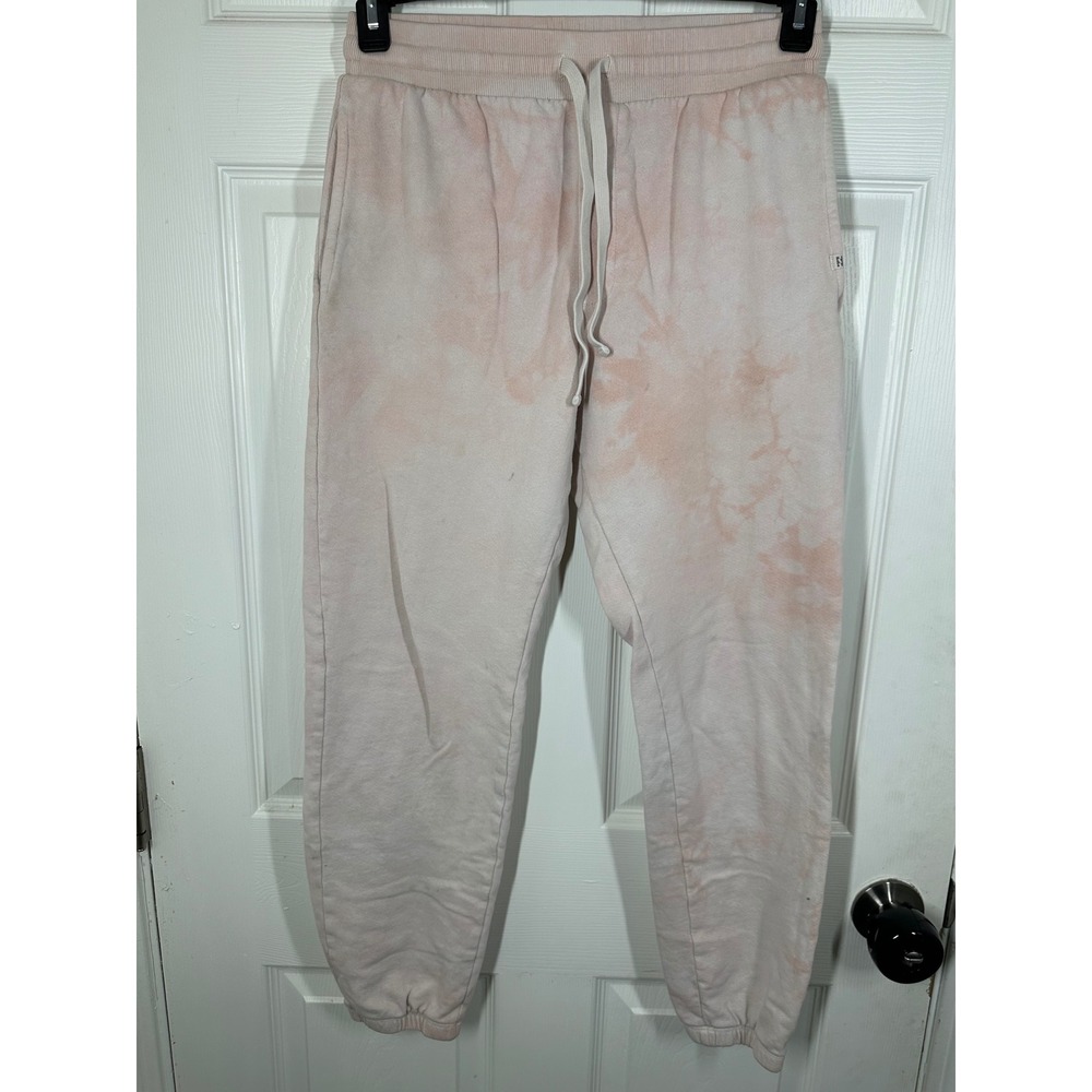Billabong Sweatpants Womens M Peach pink Tie Dye Joggers Fleece